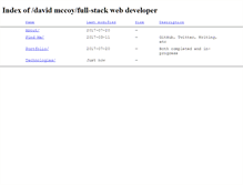Tablet Screenshot of davidmccoy.com